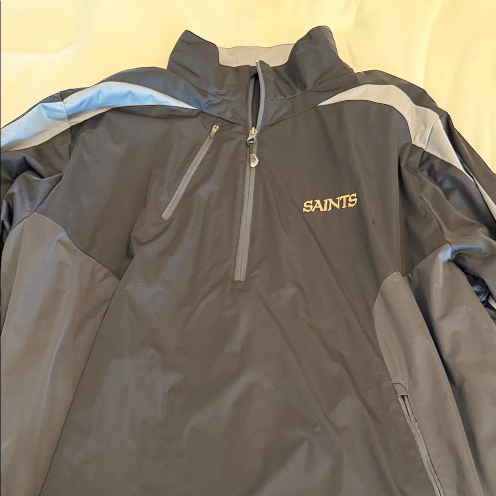 Men's Saints Black and Gray Jacket